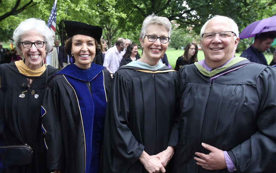 Mary Ann Brenden, Nasrin Jewell, Trudy Landgren and David Luedtke