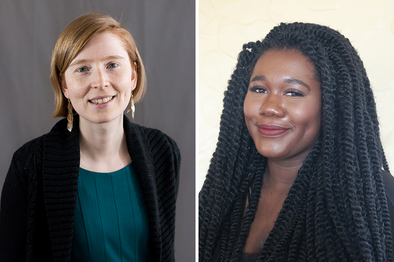 Caroline Krafft (left) and Halimat Alawode (right)