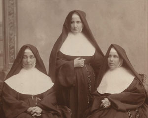 Sister St. John Ireland, Sister Celestine Howard and Sister Seraphine Ireland.