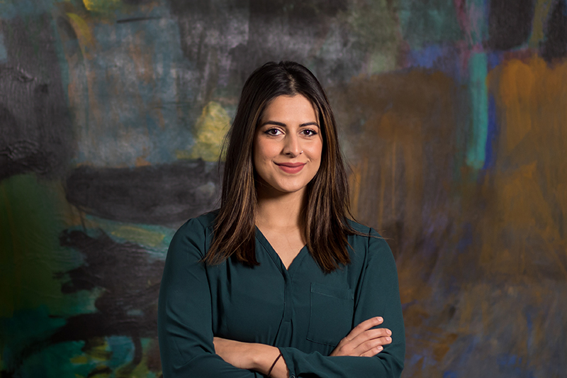 Headshot of graduate admission counselor Roshna Quddusi