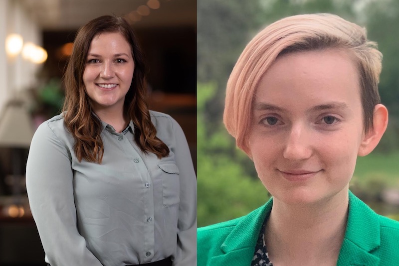 Elizabeth Kula '19 and Isabel Pastoor '20