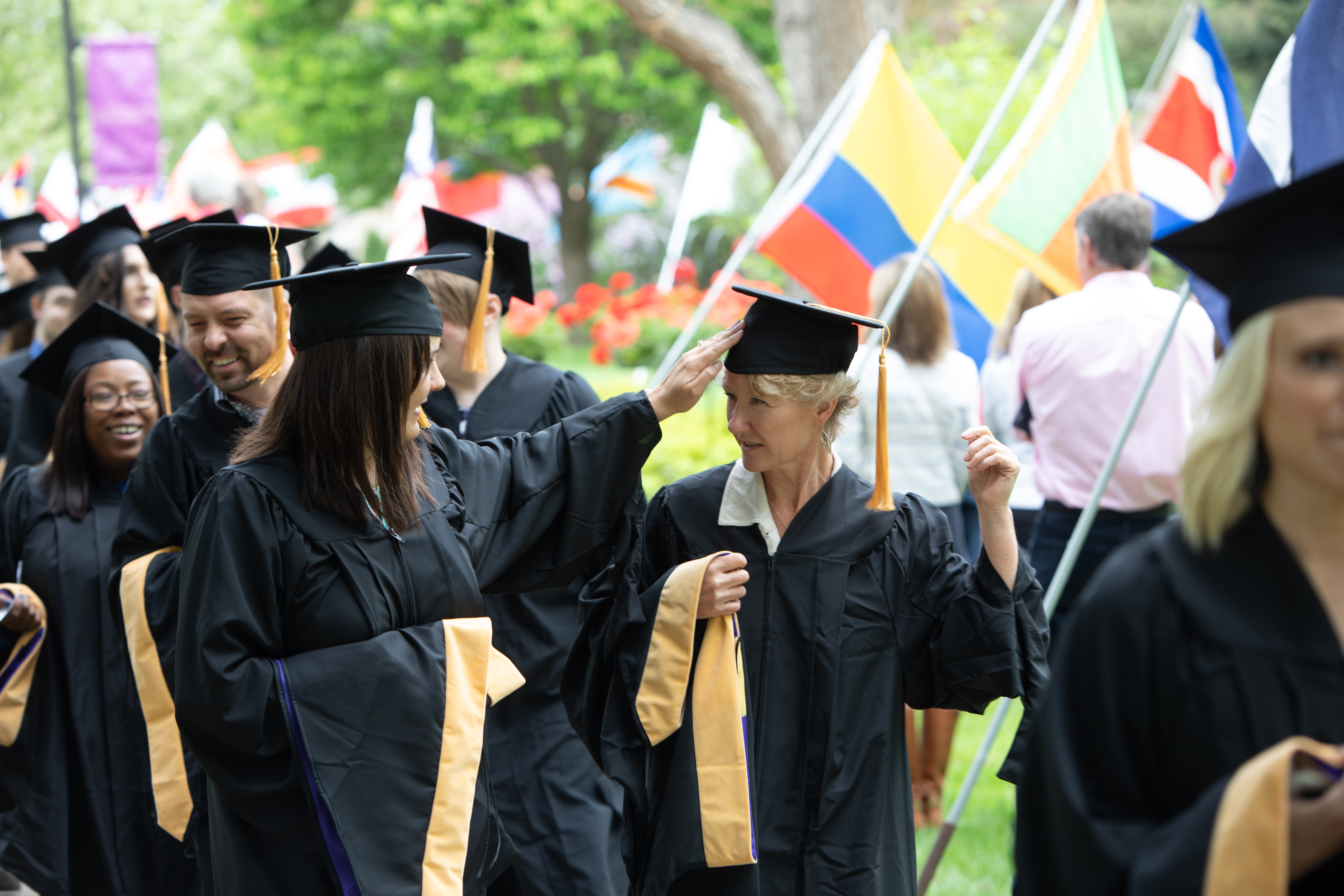 St. Kate's Social Work master's degree graduates at Commencement