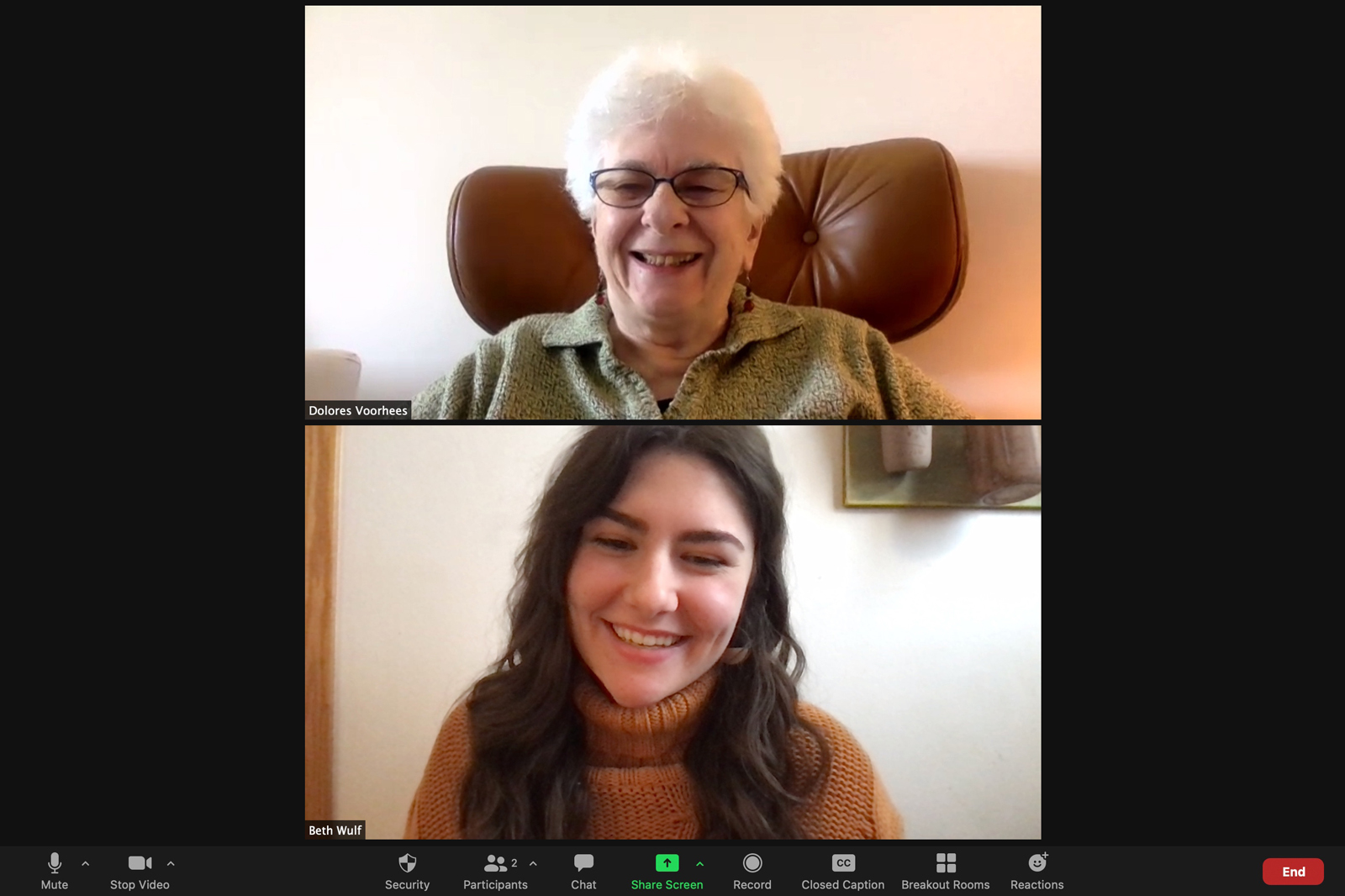 'Carondelet Conversations' Project Zoom Screenshot