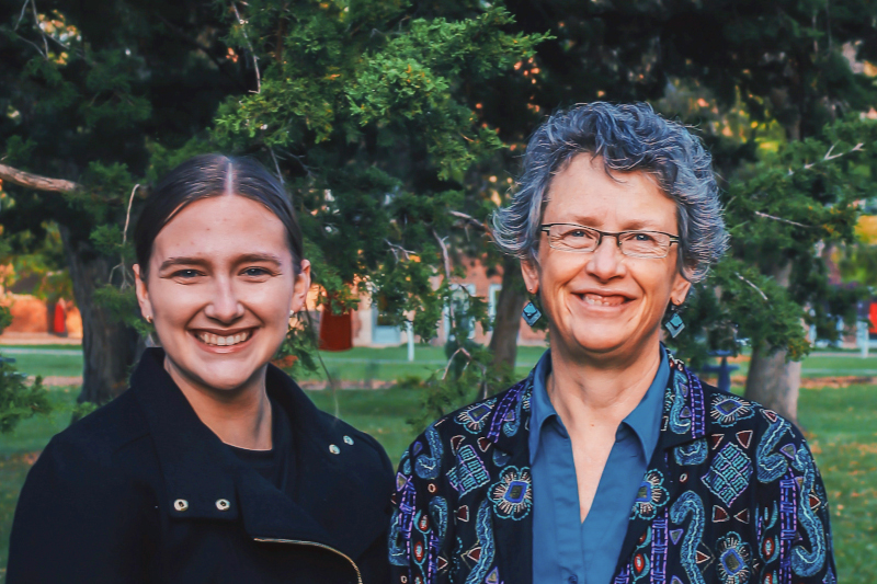 Georgie Kinsman MPH'22 and Kari Hartwig, PhD