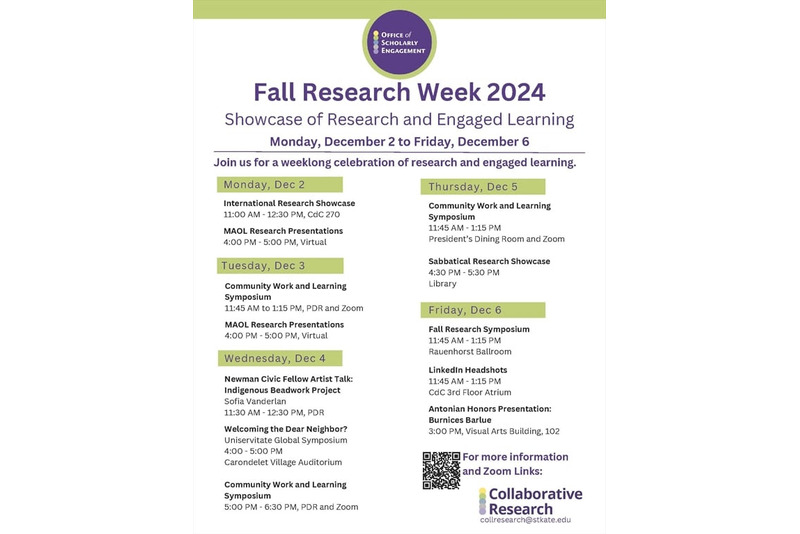 fall research week flyer