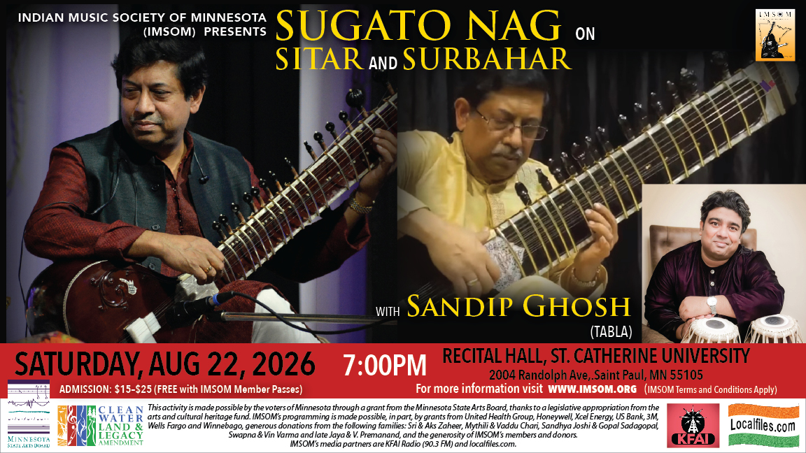 Sugato Nag Sitar - IMSOM Concert Image - August 22