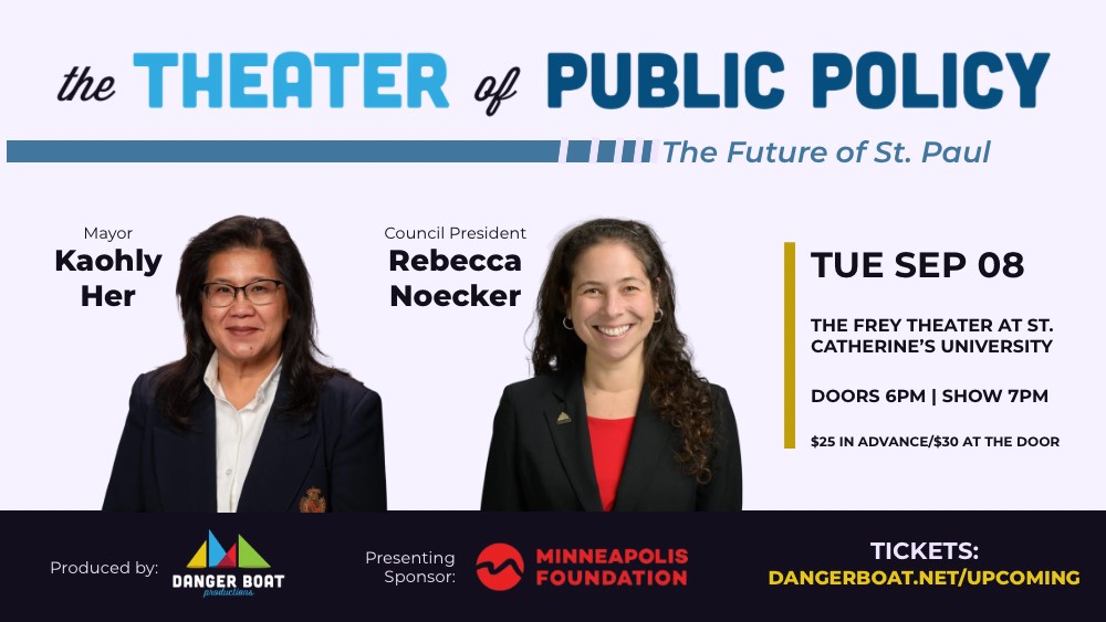 Portraits of Rebecca Noecker and Mayor Kaohly Her with text about the event.