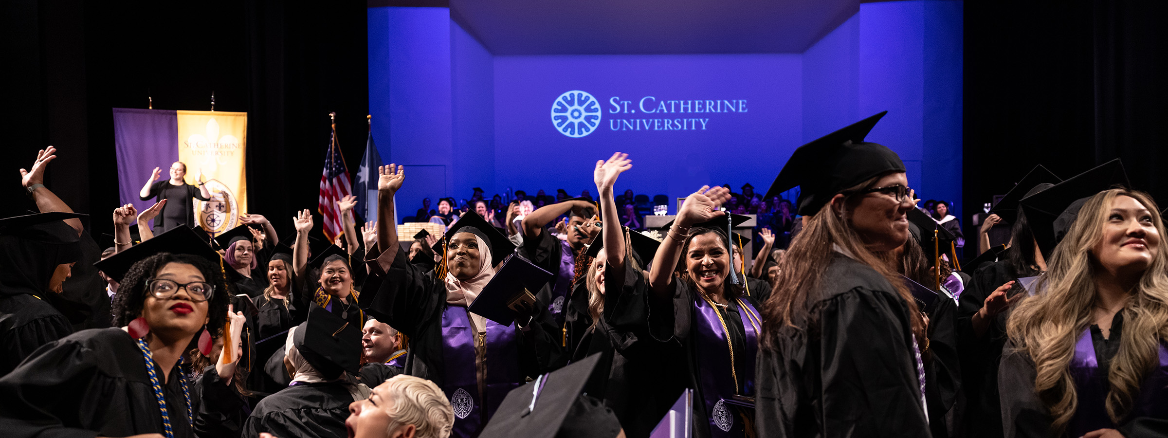 Adult Undergrad Graduates at ceremony