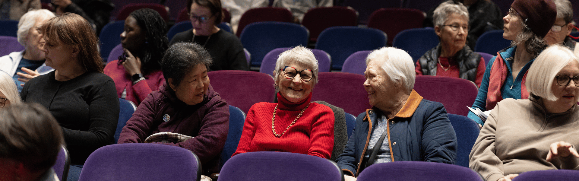 three ladies in the audience