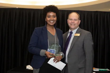 Biftu Bissa with Dean Curt Galloway