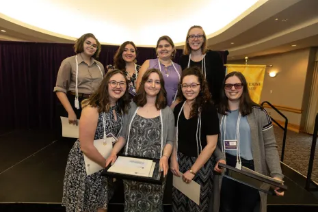 Student recipients at the 2019 Honors and Awards ceremony.