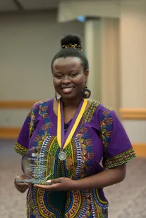 Maakwe Cumunzala, recipient of the Helen B. Lemmer Award