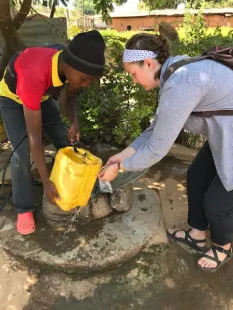 Water being tested