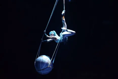 Kalea Ott on a trapeze