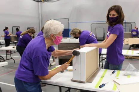 Building dressers at Citizen Katie 2021