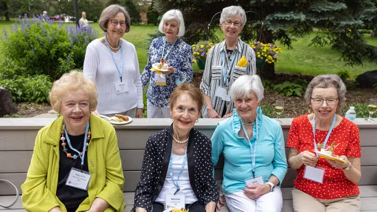 Alumni gather for a photo at Reunion 2022.
