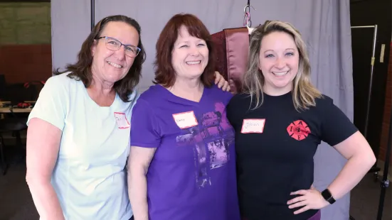 Posed photo of volunteers