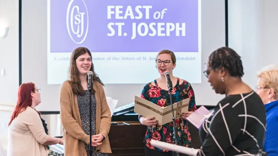 Choir singing