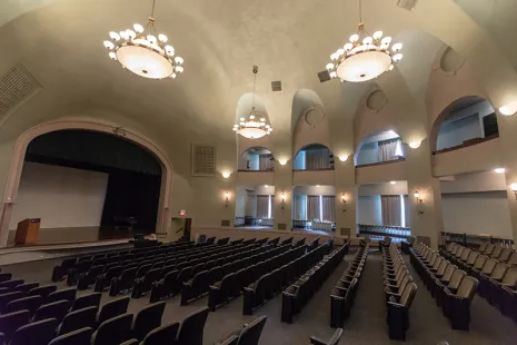 Jeanne de Arc auditorium viewed from left side rear
