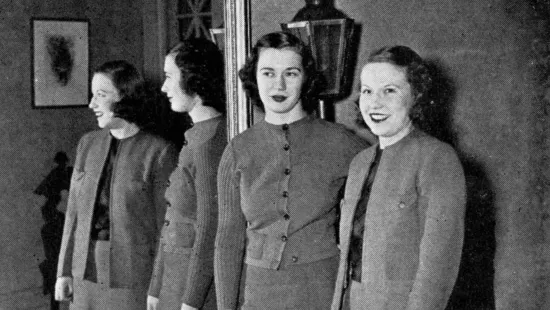 Older students in front of mirror