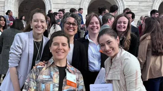 Physical therapy students at the Capitol