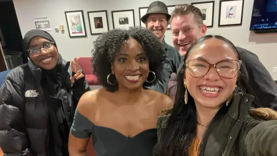 Selfie of the Letters Aloud cast