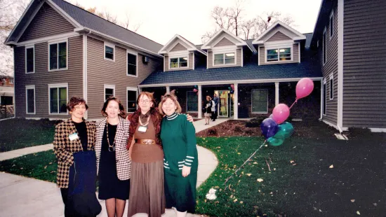 The first housing designed for St. Kate's single parent students 