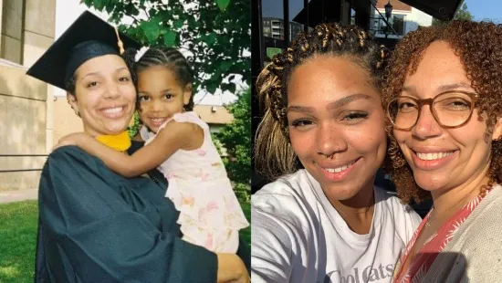 Iris Young Turay and daughter Baysia Young