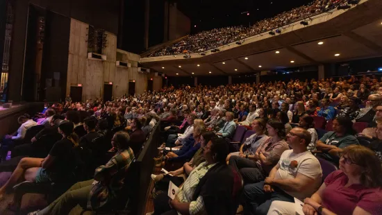 A view of the sold-out seats in The O'Shaughnessy.