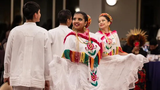 Mexico Azteca performs at Día de los Muertos 2024