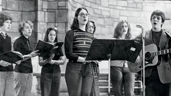 The Chapel choir performing.