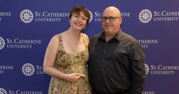 Rachel DeLong, recipient of the Mary E. McCahill Memorial Award