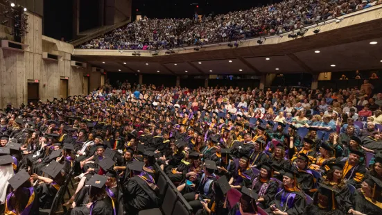 The O'Shaughnessy auditorium is filled with graduates and their Commencement guests.