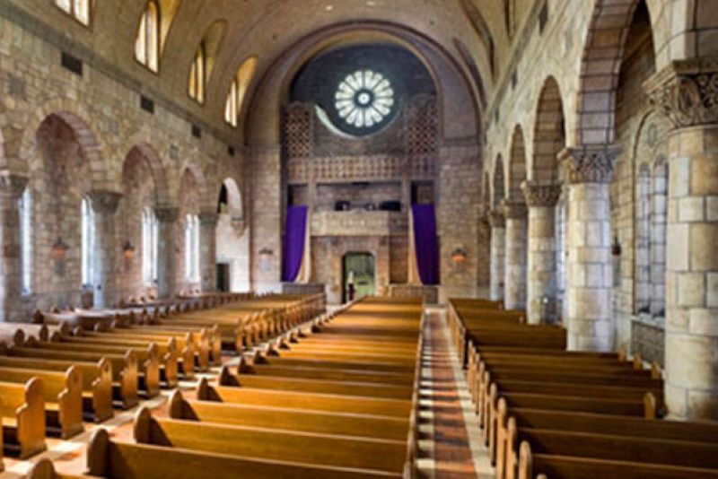 Inside the Our Lady of Victory Chapel