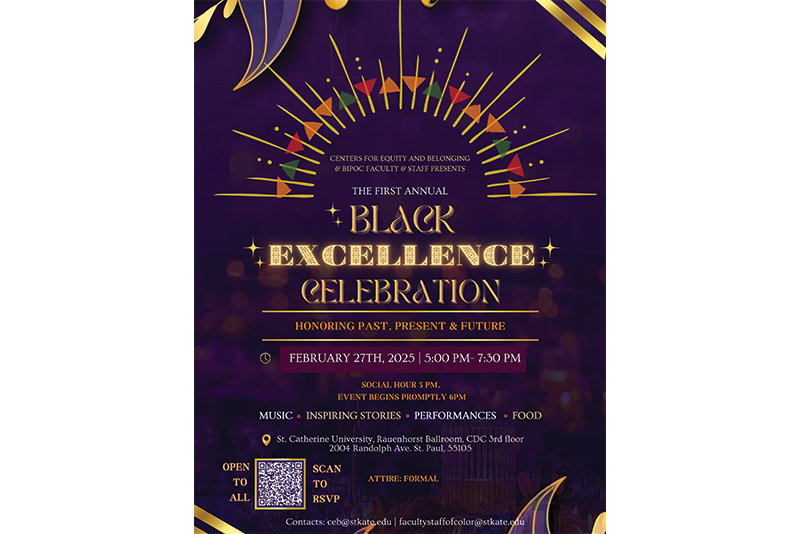 flyer for black excellence banquet