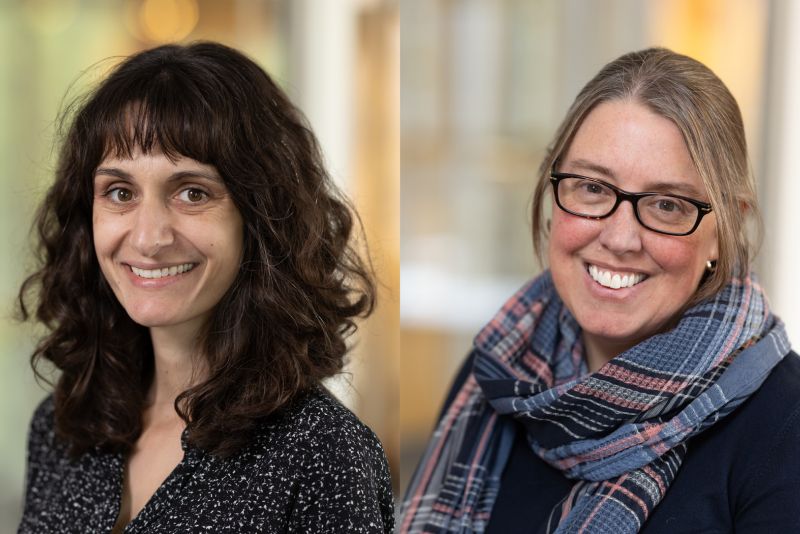 Side-by-side portraits of Sophie Hunt and Rachel Neiwert.