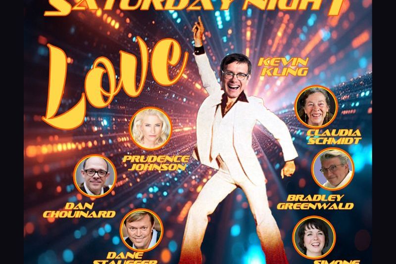 Poster for Love Show with Man in Disco Outfit