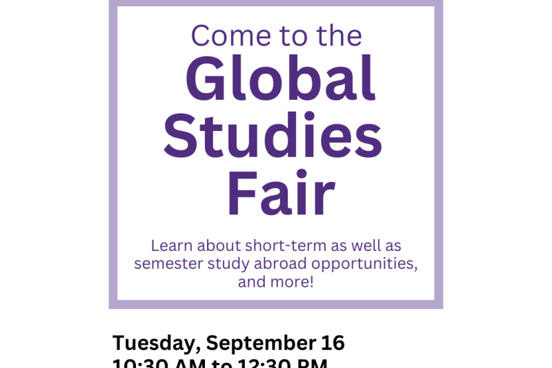 Global Studies Fair Poster
