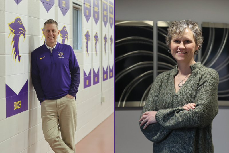 Eric Stacey (left) and Madge Makowske (right)