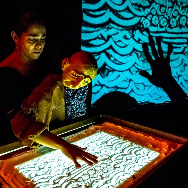 sofia padilla with puppet