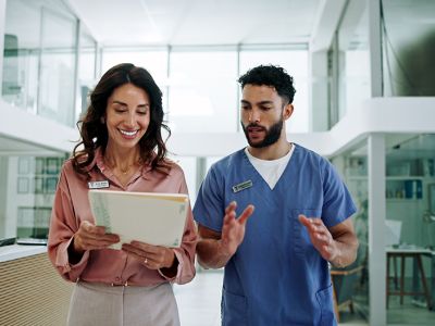 Nurse and Business manager consulting