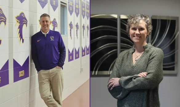 Eric Stacey (left) and Madge Makowske (right)