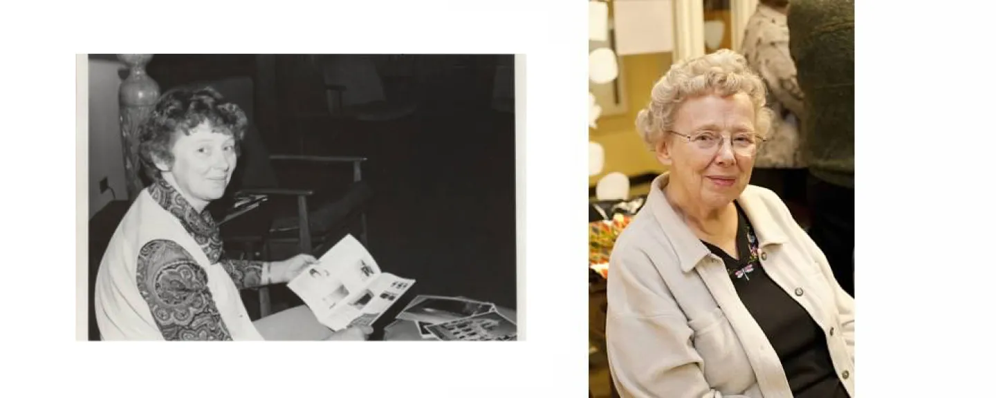 Sister Joan in 1978 and 2011