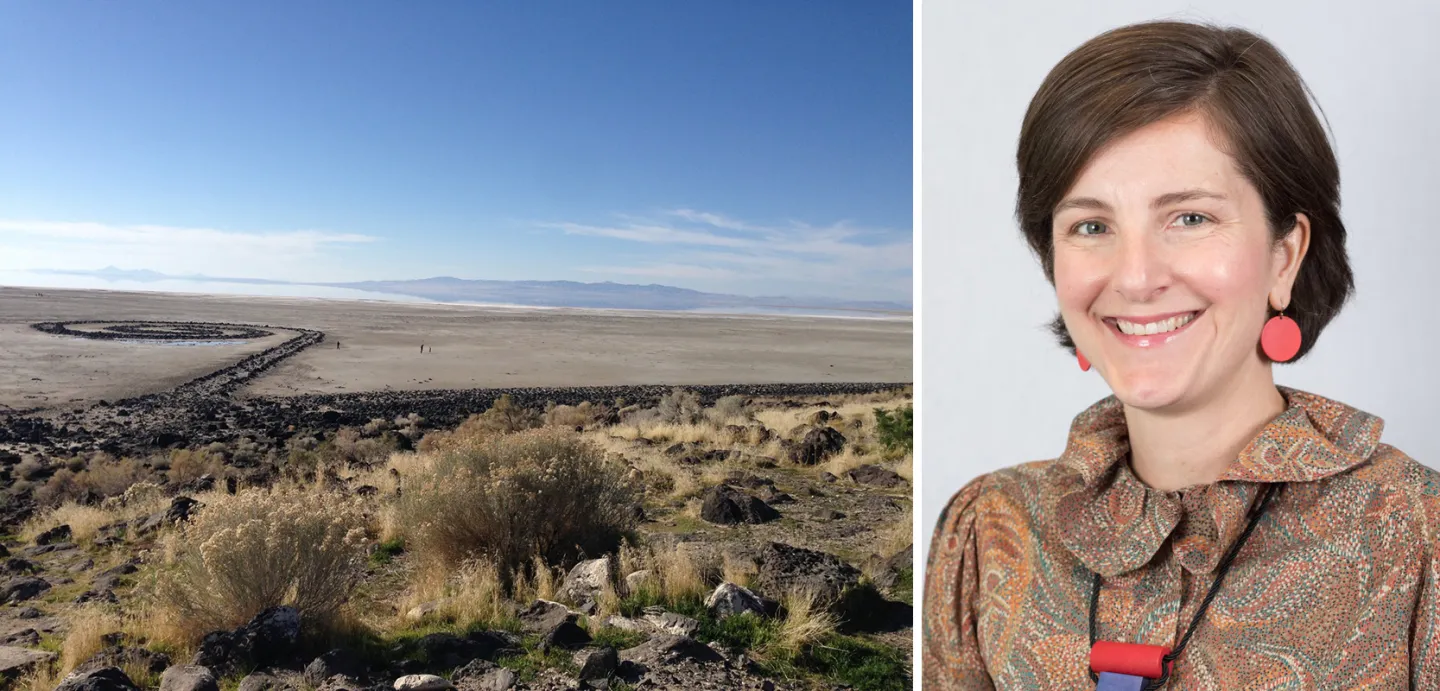 Amy K. Hamlin, Robert Smithson’s Spiral Jetty: Decentered, 11-13-16, 2016, digital photograph.