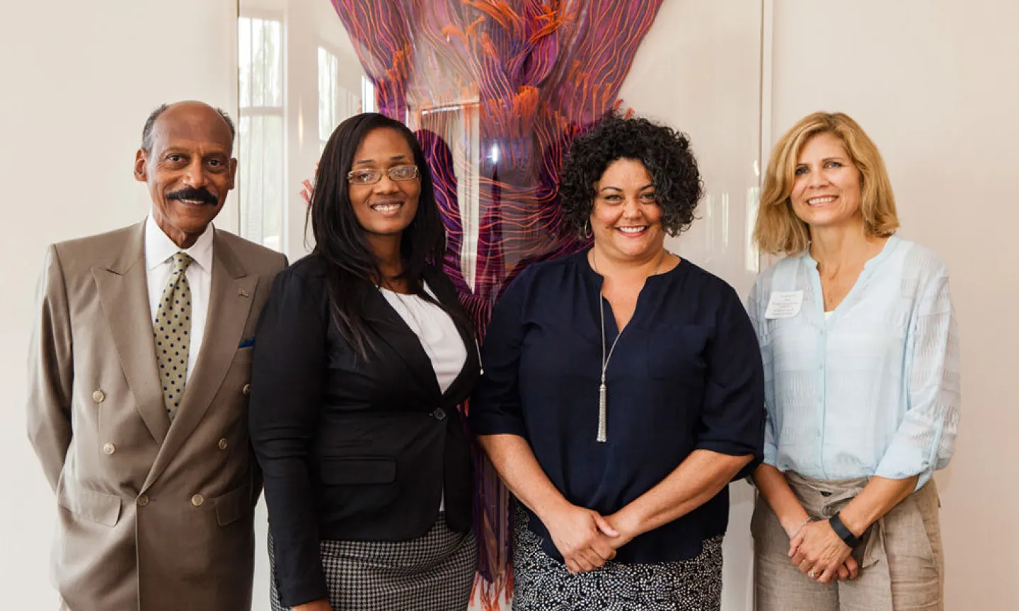 Summit panelists, from left: Larry E. Davis, Carmeann Foster, Marika Pfefferkorn, and Jessica Toft.