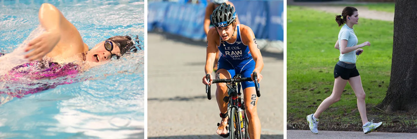 President Roloff leads St. Kate's cohort at 10th annual YWCA Women's Triathlon