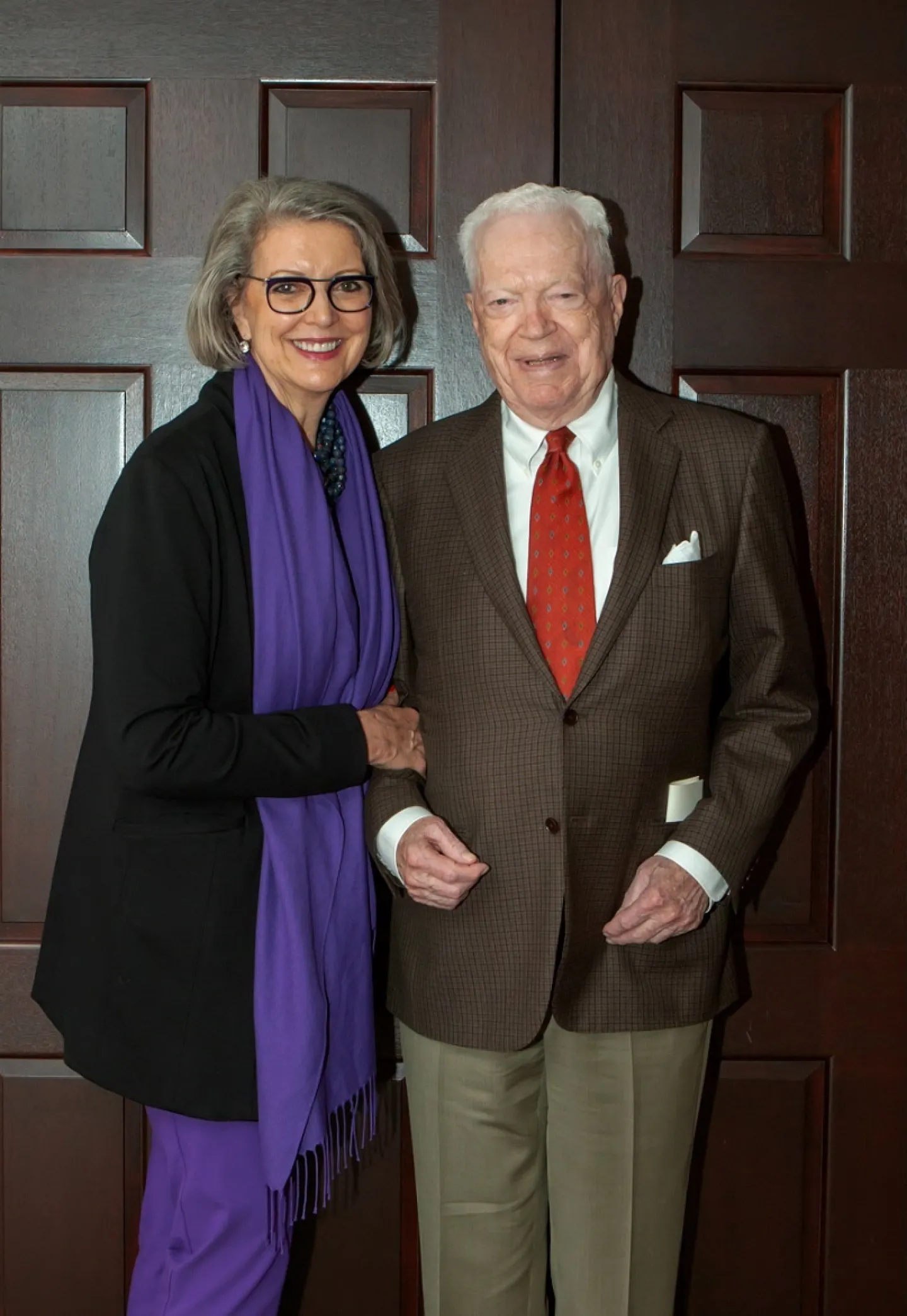 President Roloff with Charles Denny