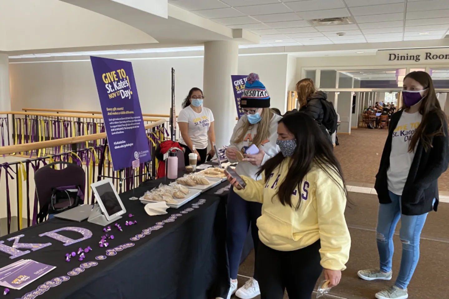 Students at Give to St. Kate's Day 2021