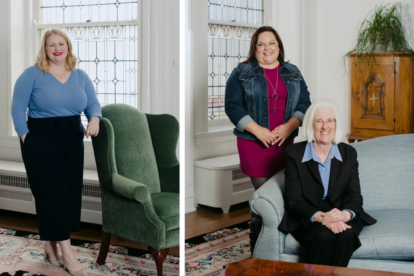hannon Schottler ’08, Alecia Adney-Hernandez ’17, and Mary Russell ’78, MAOL ’13