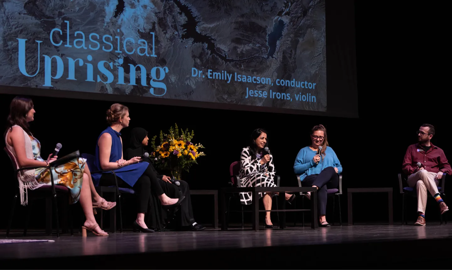 Sustainability panel at 2023 Commencement